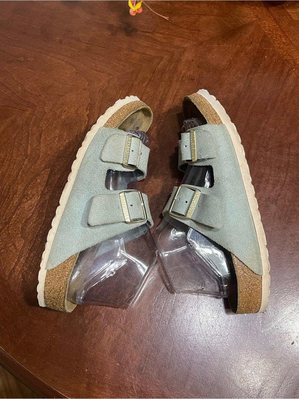 Birkenstock Arizona soft footbed light blue sandals 40 - Picture 5 of 9